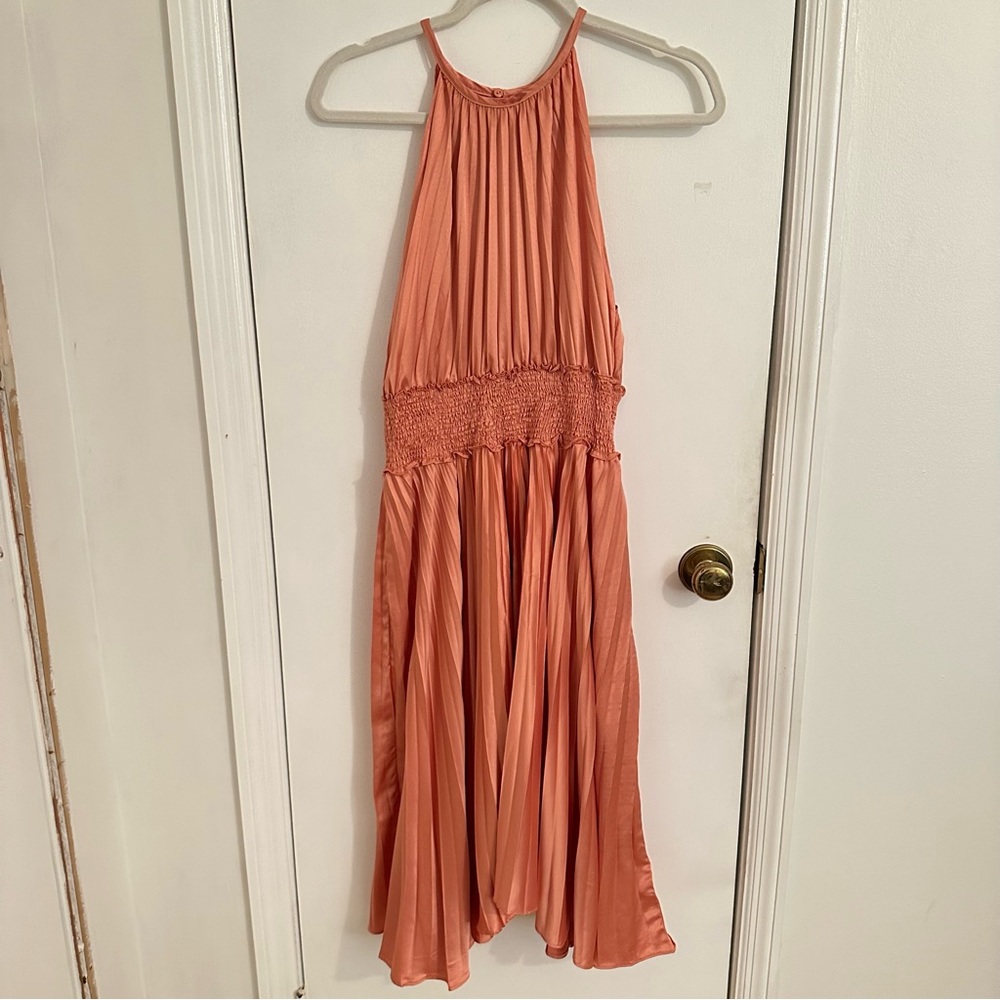 Coral Midi Dress